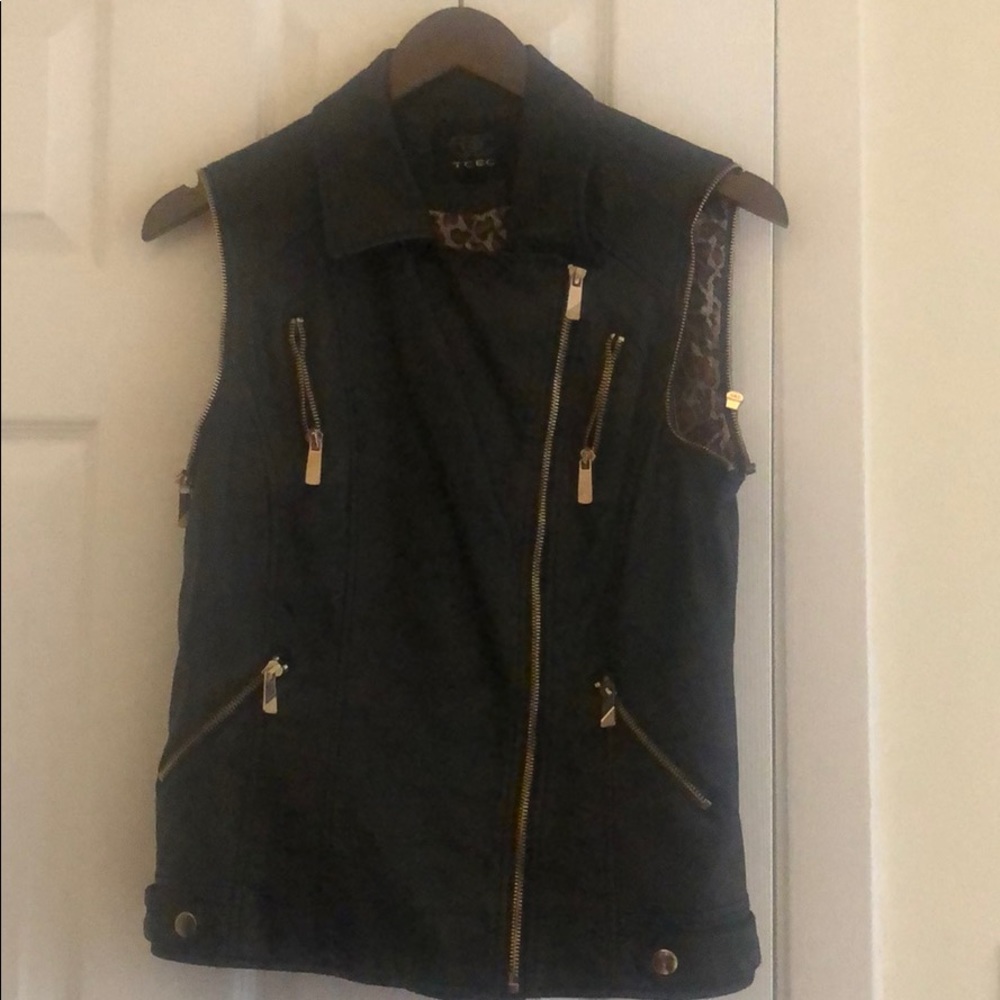 Leather vest